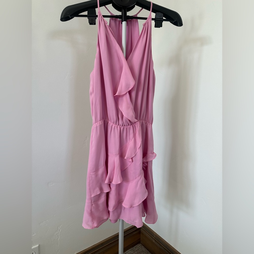 Parker Light Pink Ruffle Mini Dress - Picture 3 of 5